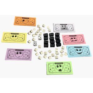 Monopoly The Nightmare Before Christmas Game Money Hotels Houses Dice